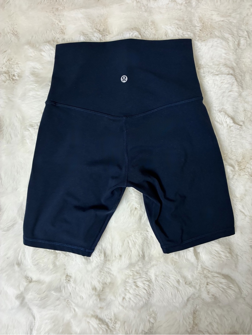 Lululemon Navy Blue High Rise Bike Shorts XS High Waisted